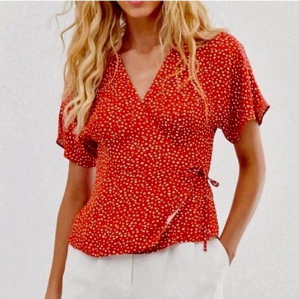 & Other Stories wrap top! Size 4.